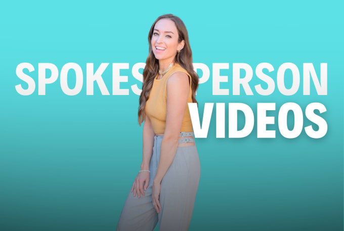 Gig Preview - Create a spokesperson marketing video