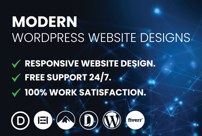 Gig Preview - Build responsive wordpress website design