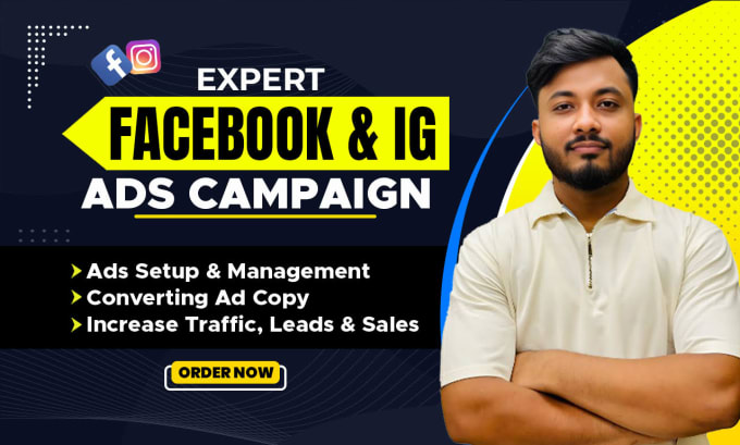 Gig Preview - Do facebook advertising, marketing, fb ads campaign,fb ads manager, instagram ad