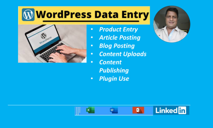 Gig Preview - Do wordpress data entry