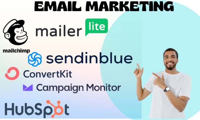 Gig Preview - Do mailchimp mailerlite convertkit campaign monitor hubspot sendinblue email