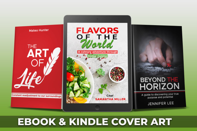 Gig Preview - Design a KDP cookbook, recipe book cover or ebook cover art