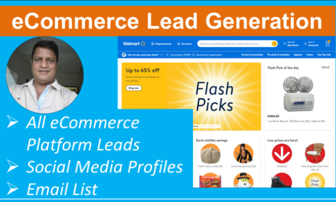 Gig Preview - Do ecommerce leads generation