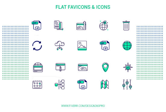 Gig Preview - Design a flat favicon icon for you