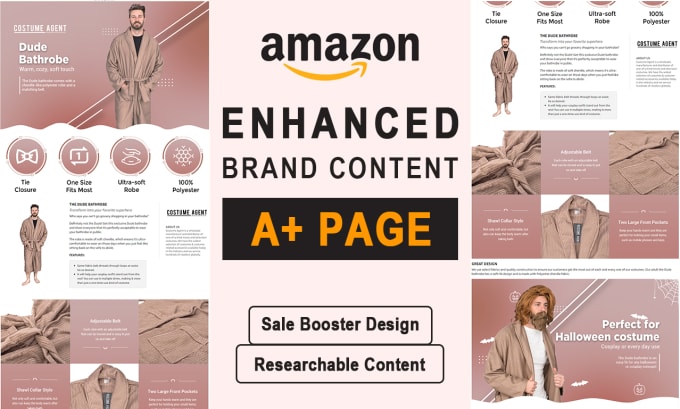 Gig Preview - Create amazon ebc design or amazon a plus content