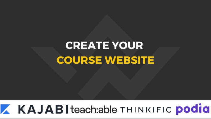 Gig Preview - Be your online course expert in thinkific teachable kajabi