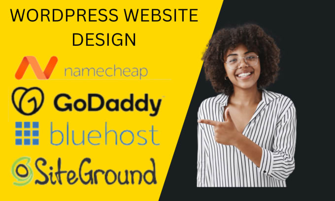 Gig Preview - Design responsive wordpress website on godaddy, bluehost, hostinger