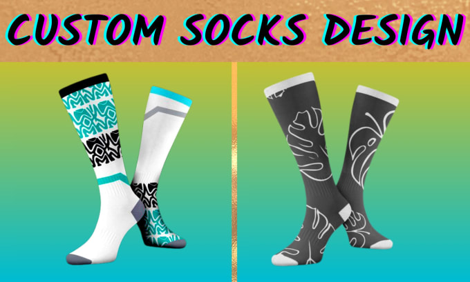 Gig Preview - Design unique, sports, yoga, and casual sock design for you just in 12 hr