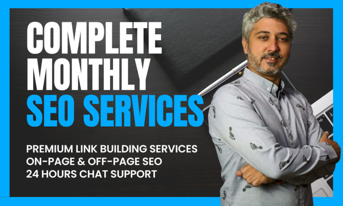 Gig Preview - Provide complete monthly SEO service by posting contextual backlinks