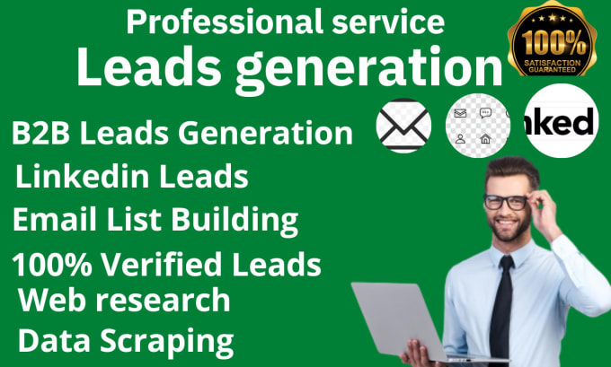 Gig Preview - Do professional b2b leads generation  for any business