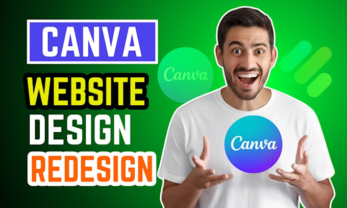 Gig Preview - Create amazing and beautiful website using canva