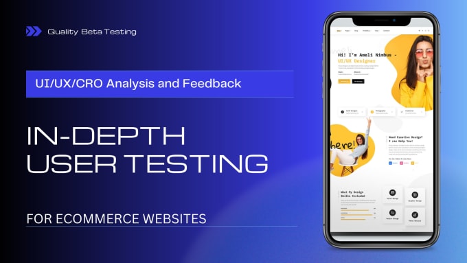 Gig Preview - Do full quality user testing for your ecommerce website