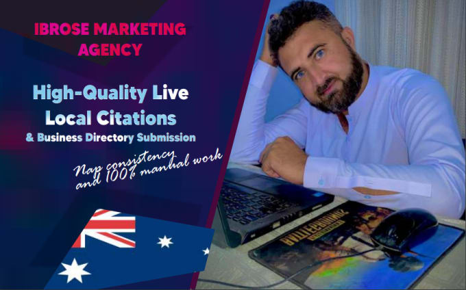 Gig Preview - Do australian local SEO citations and business directories listings