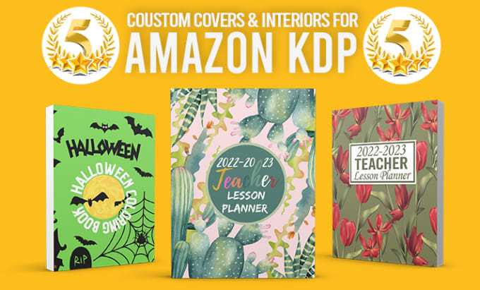 Gig Preview - Design custom low no content book cover or interior for amazon KDP