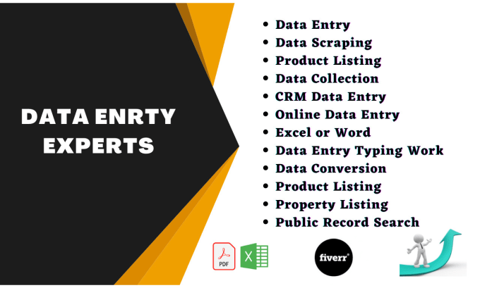 Bestseller - do excel data entry, find emails, data cleaning, admin support