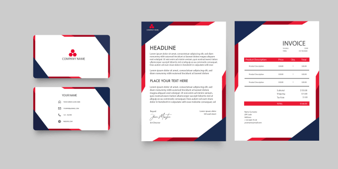 Gig Preview - Design your letterhead and business card