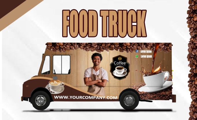 Bestseller - do professional and creative food truck wrap design