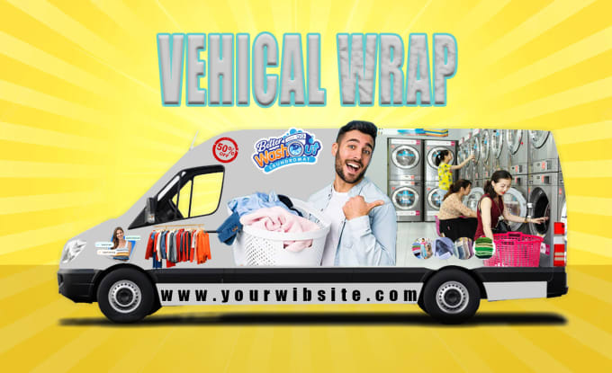 Gig Preview - Design car wrap van wrap bus wrap or any type of vehicle wrap