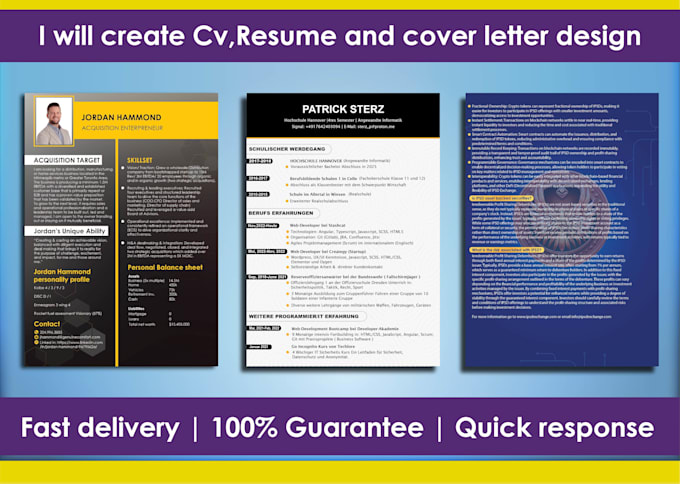 Gig Preview - Design a minimalist resume and creative cv in 24 hrs