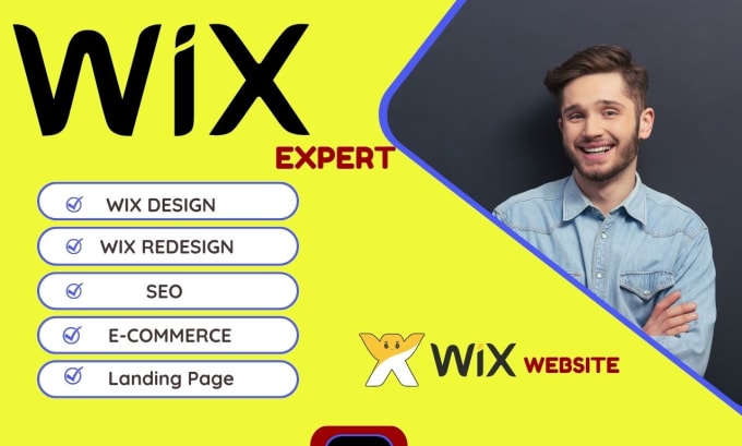 Gig Preview - Design wix website or redesign wix website and wix editorx