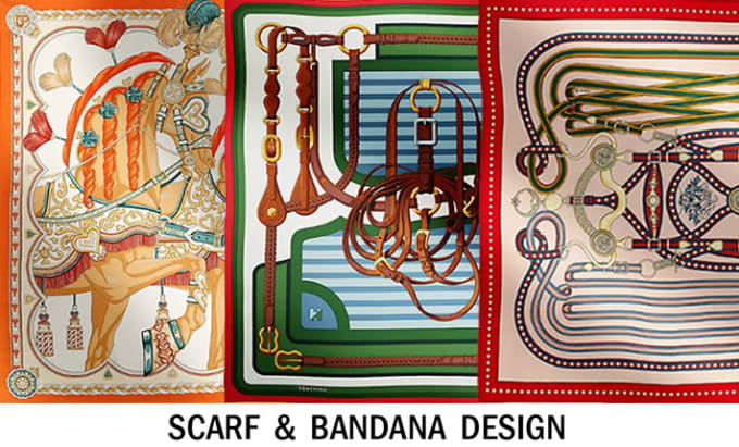 Gig Preview - Create scarf bandana and shawl patterns for fabric print