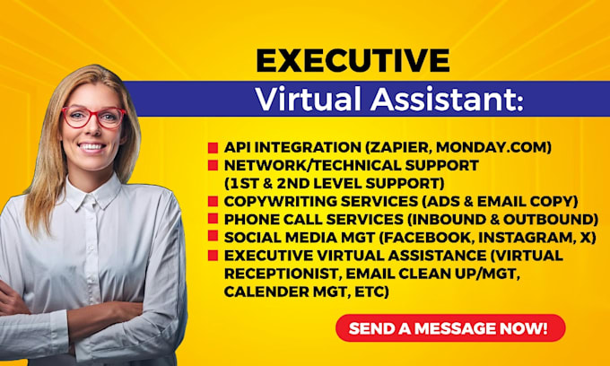 Gig Preview - Be your executive admin virtual assistant