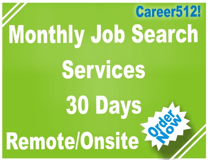 Gig Preview - Search and apply remote or onsite jobs for 30 days