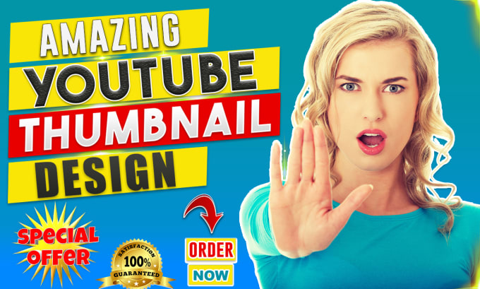 Gig Preview - Design a viral amazing youtube thumbnail in 24 hours