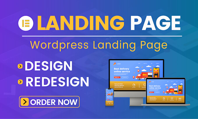 Gig Preview - Create responsive wordpress landing page, elementor landing page