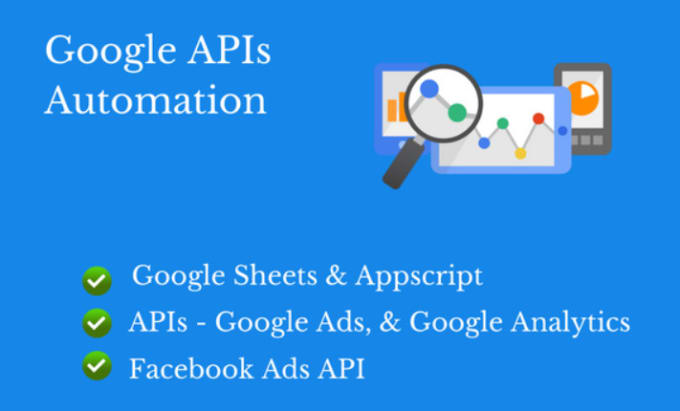 Gig Preview - Automate your google, SEO and facebook using appscript