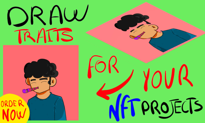 Gig Preview - Hand draw your nft traits collections