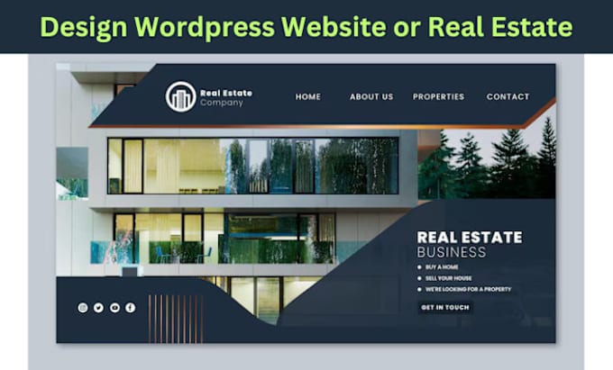 Gig Preview - Design or redesign real estate website for your business