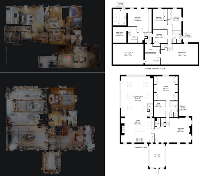 Gig Preview - Convert matterport to a 2d floor plan