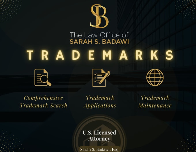 Gig Preview - Be your US trademark attorney