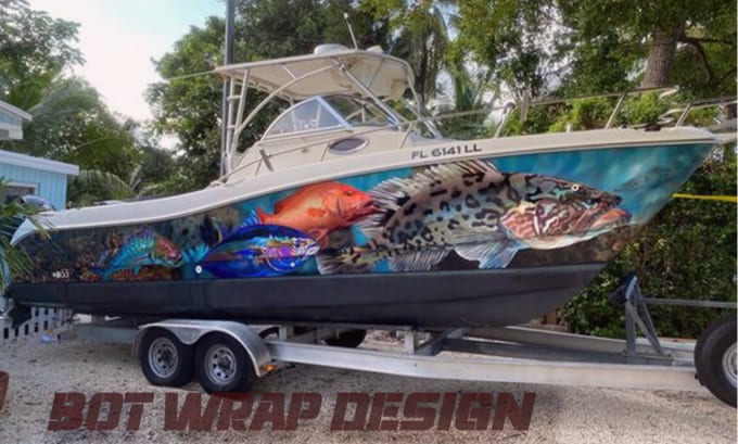 Gig Preview - Wrap professionally boats, ships, jets and sky wrap etc