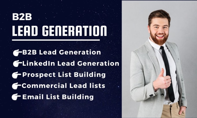 Gig Preview - Do targeted b2b lead generation, linkedin leads and prospect list