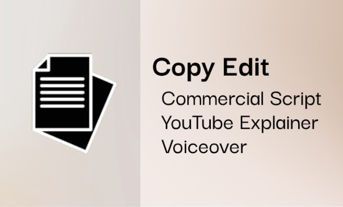 Gig Preview - Copy edit your script and take it to the next level