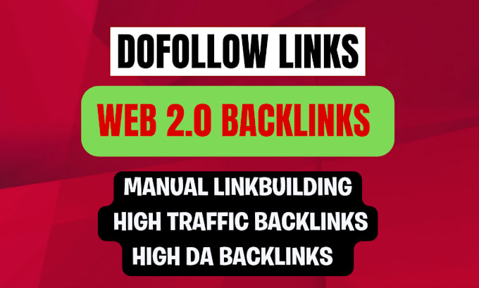 Gig Preview - Build high da unique web 2 0 backlinks manual linkbuilding