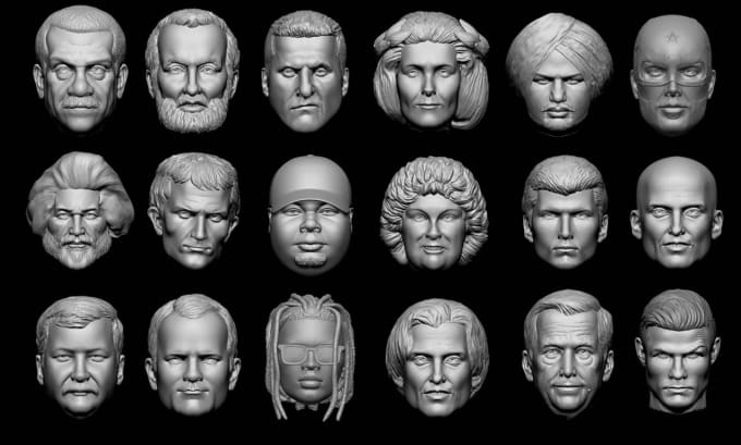 Bestseller - do realistic 3d head, face or bust sculpting for 3d printing