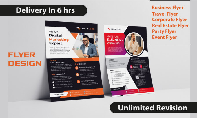 Gig Preview - Do create awesome corporate, best, and business flyer designs in 6hrs