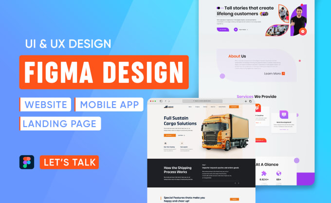 Gig Preview - Do figma website, figma landing page, landing page design figma, homepage design