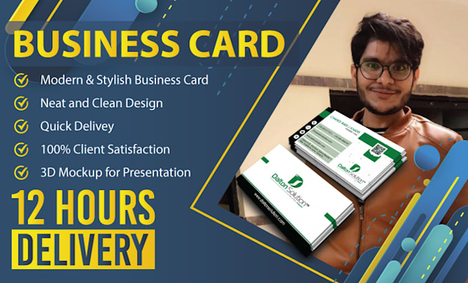 Gig Preview - Provide a professional business card service within 3hours