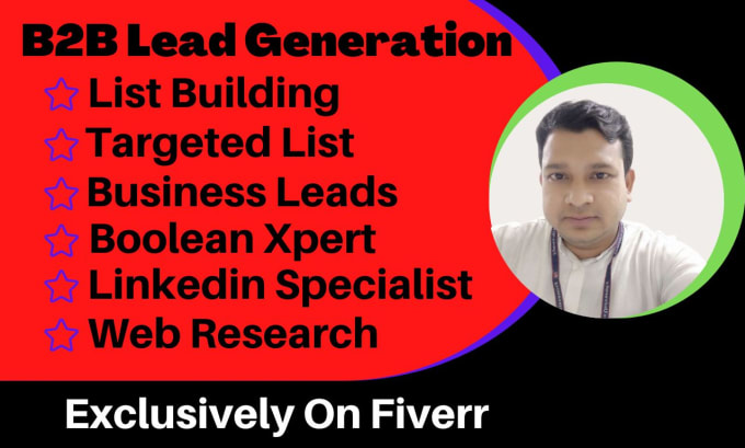 Gig Preview - Provide b2b lead generation linkedin and web research