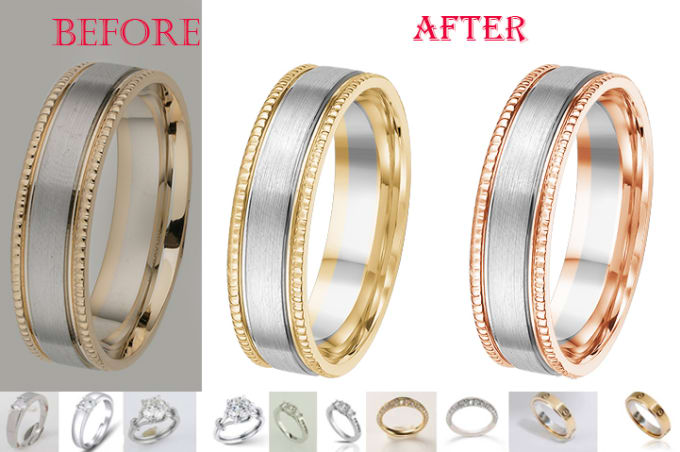 Gig Preview - Do jewelry retouch and color