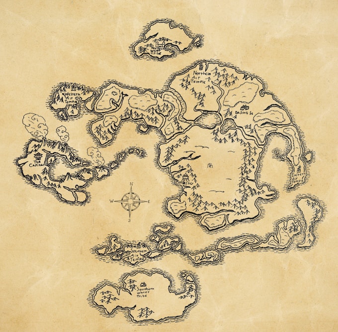 Bestseller - hand draw a fantasy map to your liking