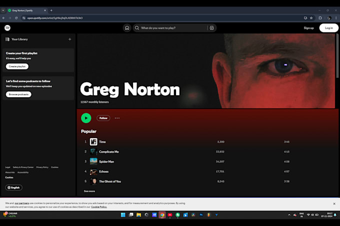 Gig Preview - Design your spotify header or cover art