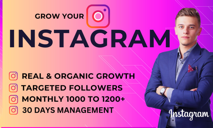 Gig Preview - Do instagram promotion and marketing to grow followers and engagement