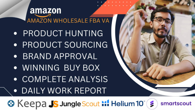 Gig Preview - Be your amazon fba wholesale VA