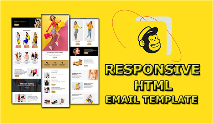 Gig Preview - Design  mailchimp newsletter automation campaign   and HTML email template