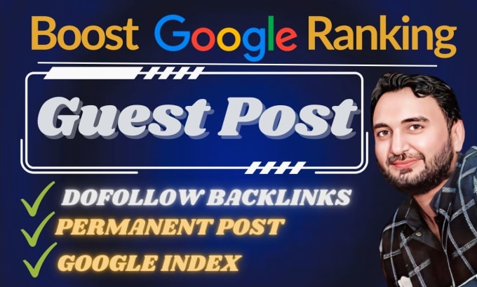 Gig Preview - Post 3 high da guest blog posts with dofollow backlinks on da 50 to 86